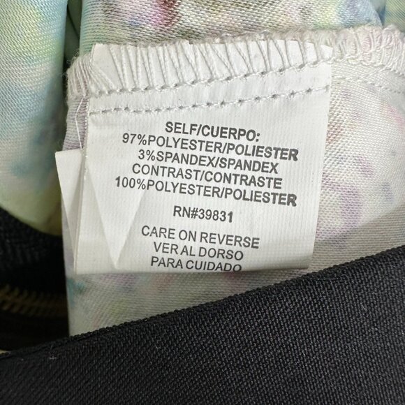 3/$25 Gibson Latimer Floral Pencil Skirt 8 Peplum Abstract Pink Green - Picture 8 of 8